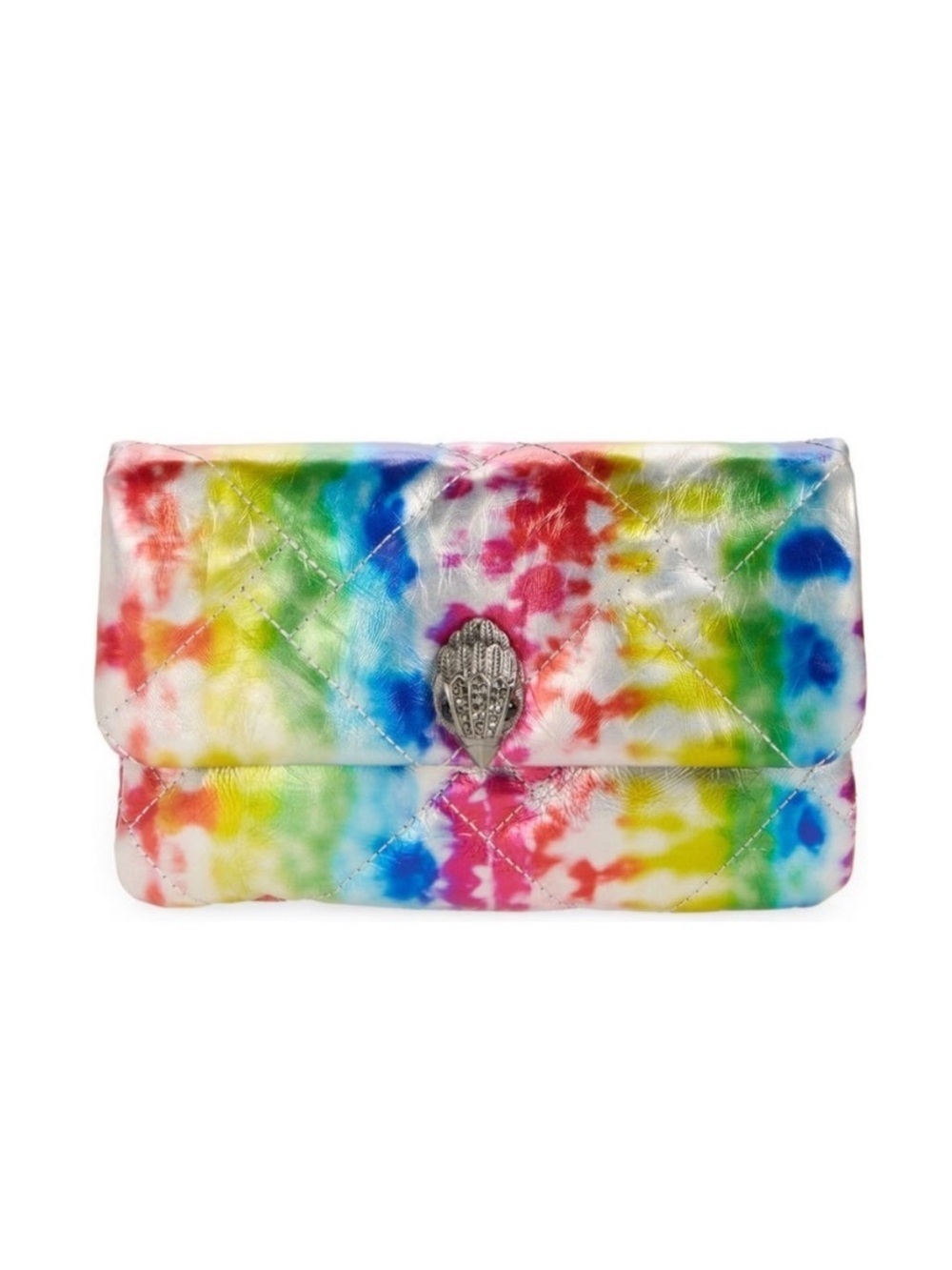 Kurt Geiger Kensington Rainbow Tie Dye Leather Convertible Crossbody NWT